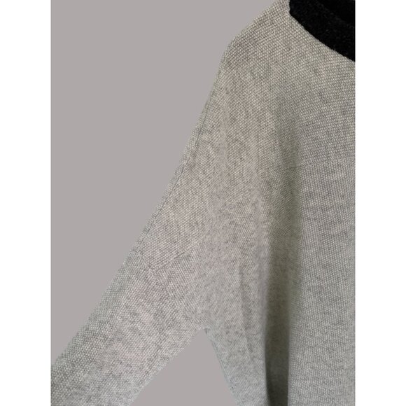 Duffy Oversized Sweater Tunic XS/S Gray & Black Cashmere Blend Boatneck Pullover - Picture 4 of 10